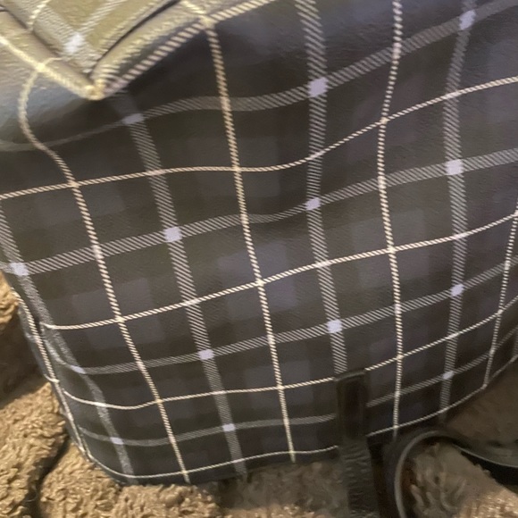 Kate Spade Blue plaid Tote - Picture 9 of 10